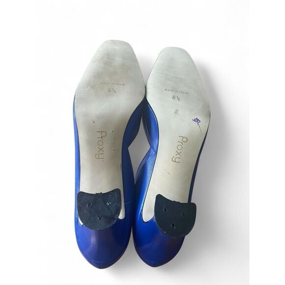 ProXy Vintage LEATHER INSIDE AND OUT Women's Blue Heels Pumps 8.5 Excellent Cond - Picture 8 of 12